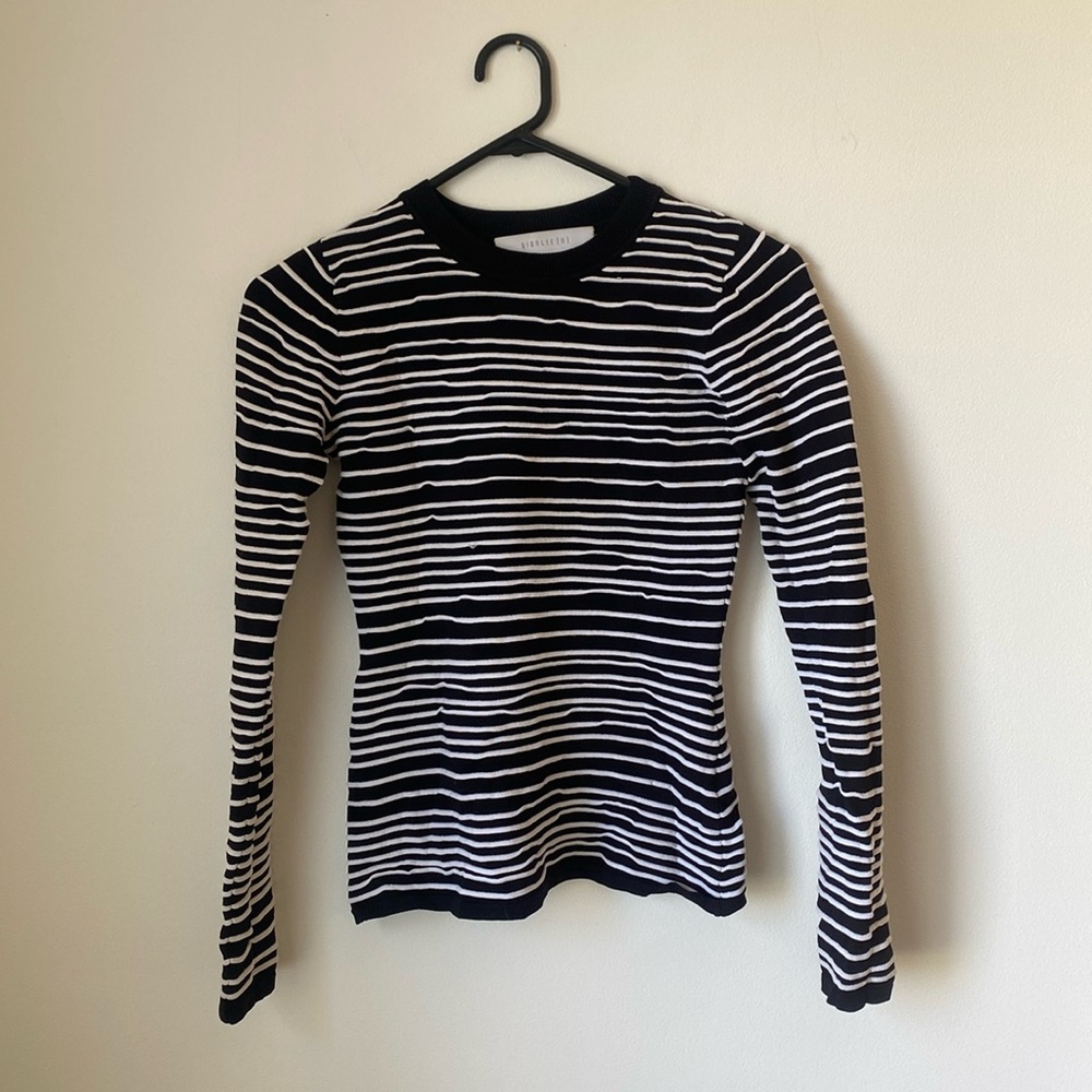Dion Lee stripe textured long sleeve
